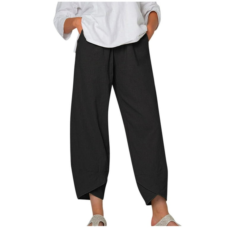 https://i5.walmartimages.com/seo/CBGELRT-2023-Spring-Summer-Korean-Fashion-Wide-Leg-Pants-for-Women-Elastic-Waist-Cotton-Line-Loose-Casual-Pants-Cropped-Pockets-Trousers_c3f77567-2765-474f-be2c-10b90b5749d9.3d908bd18a9908f24c60c642c849e49f.jpeg?odnHeight=768&odnWidth=768&odnBg=FFFFFF