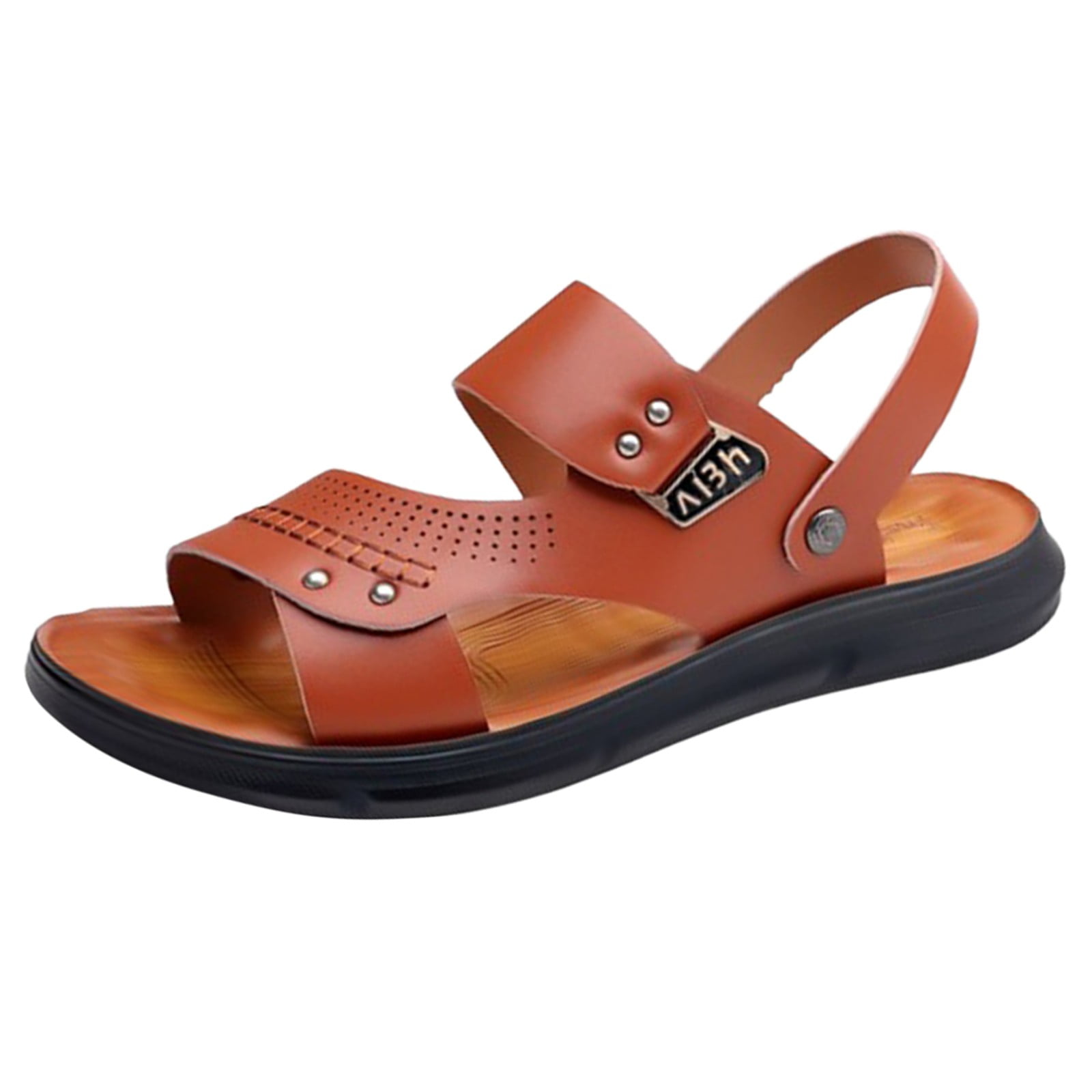 Buy Men Black Casual Sandals Online | SKU: 18-101-11-40-Metro Shoes