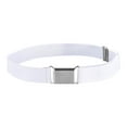 thumbnail image 1 of CBGELRT Belts for Children Boys and Girls Adjustable Elastic Stretch Waist Belts for Jeans Dress with Buckle Lightweight Waistband, White, 1 of 3