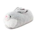 thumbnail image 1 of CBGELRT Bunny Slippers for Women Kawaii Cartoon Rabbit Ears House Slippers Indoor Outdoor Non Skid Slides Warm Shoes Loafer Gray Size S, 1 of 9