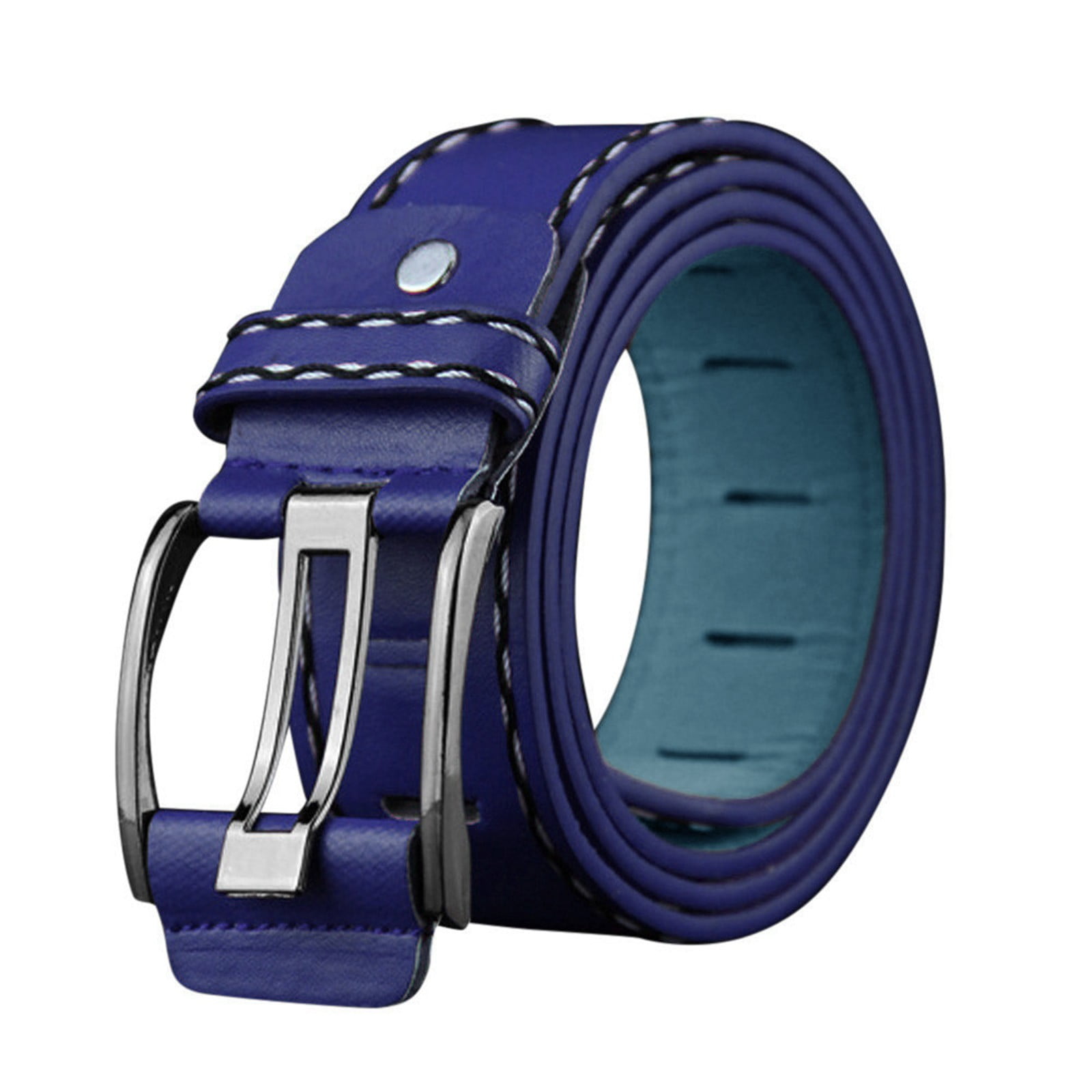 CBGELRT Casual Dress Belts for Men Plus Size Perforated Leather 