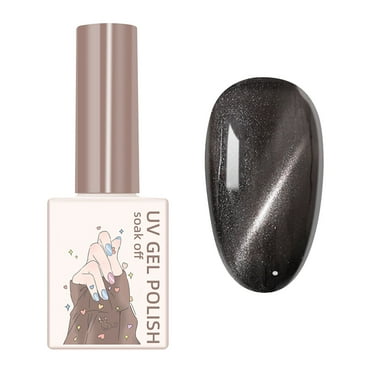 CBGELRT Cat Eye Gel Nail Polish Fast Drying Long Lasting Clear Nail Polish Glitter Base Coat Soak off 12ml J