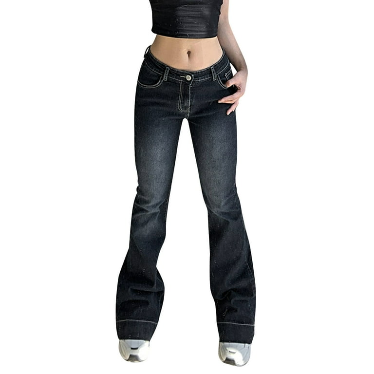 CBGELRT Fashion Jeans for Women High Waist Female Womens Black