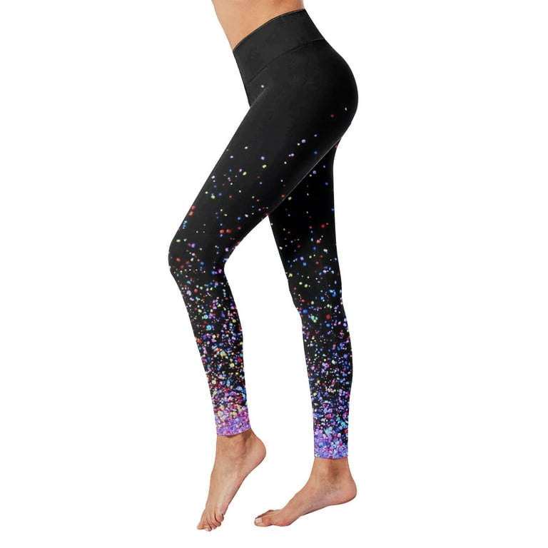 CBGELRT Gradient Tie Dye Yoga Pants Sport Leggings Women Seamless High  Waist Push up Woman Tights Fitness Workout Leggins Gym Clothing Black Xxl