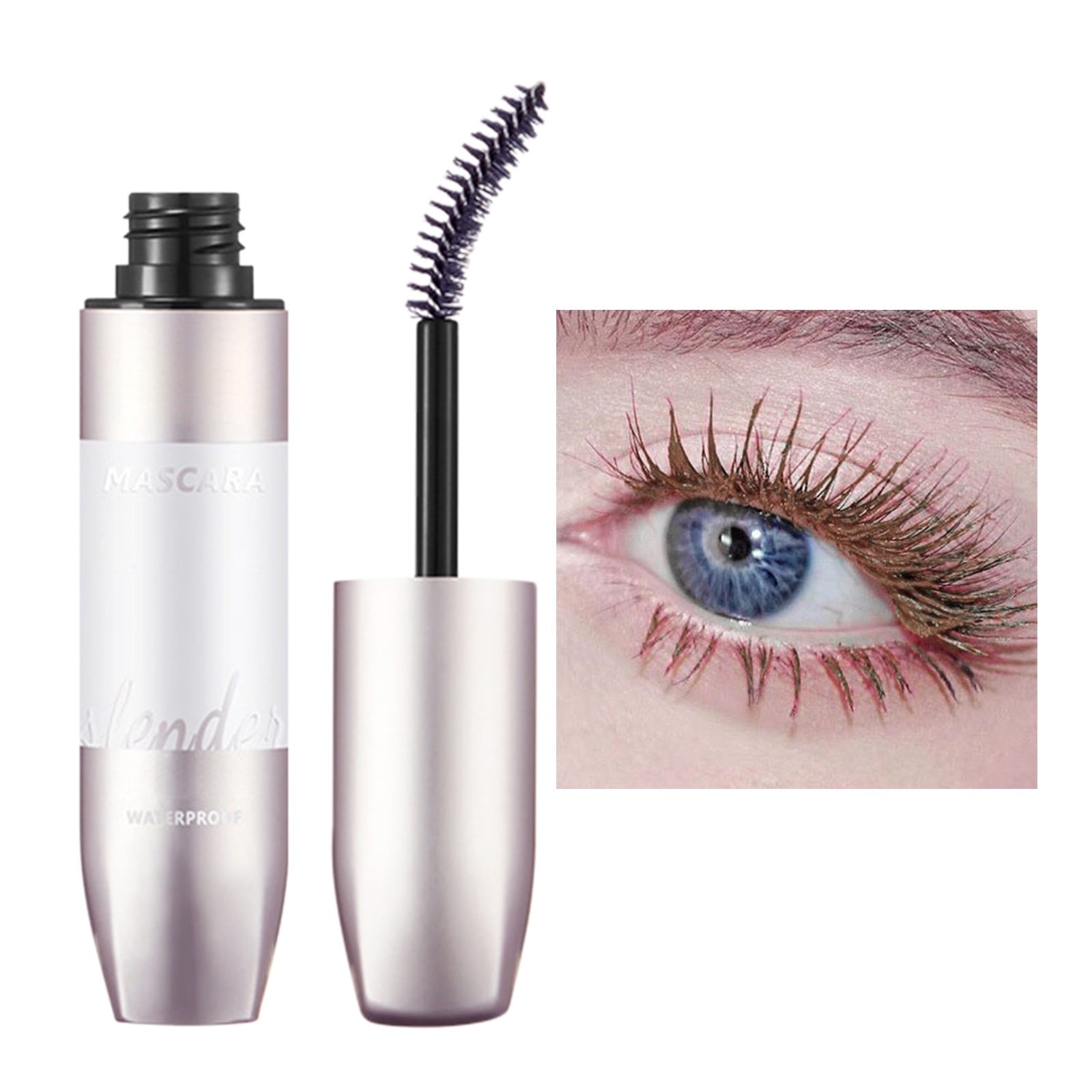 CBGELRT Makeup Telescopic Mascara Waterproof Mascara Black Curved Brush