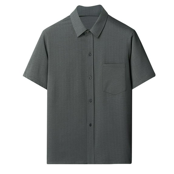 CBGELRT Mens Shirts Casual Mens Floral Shirt Short Sleeved Shirts for Mens Summer Thin Shirts for Mens Casual Loose Shirts for The Elderly Green xxxl