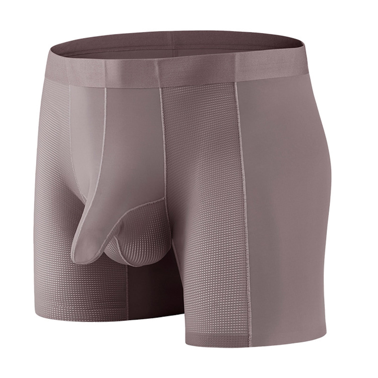 CBGELRT Mens Underwear Boxer Comfort Breathable AntiChafing Flat Briefs Casual Long Leg