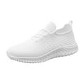 thumbnail image 1 of CBGELRT Shoes for Men Casual Men's Sneakers Fashion Shoes for Men Sneakers Men Lace Mesh Soft Fashion Color Bottom Up Sport Shoes Casual Breathable Solid Men's Sneakers Male White 43, 1 of 4