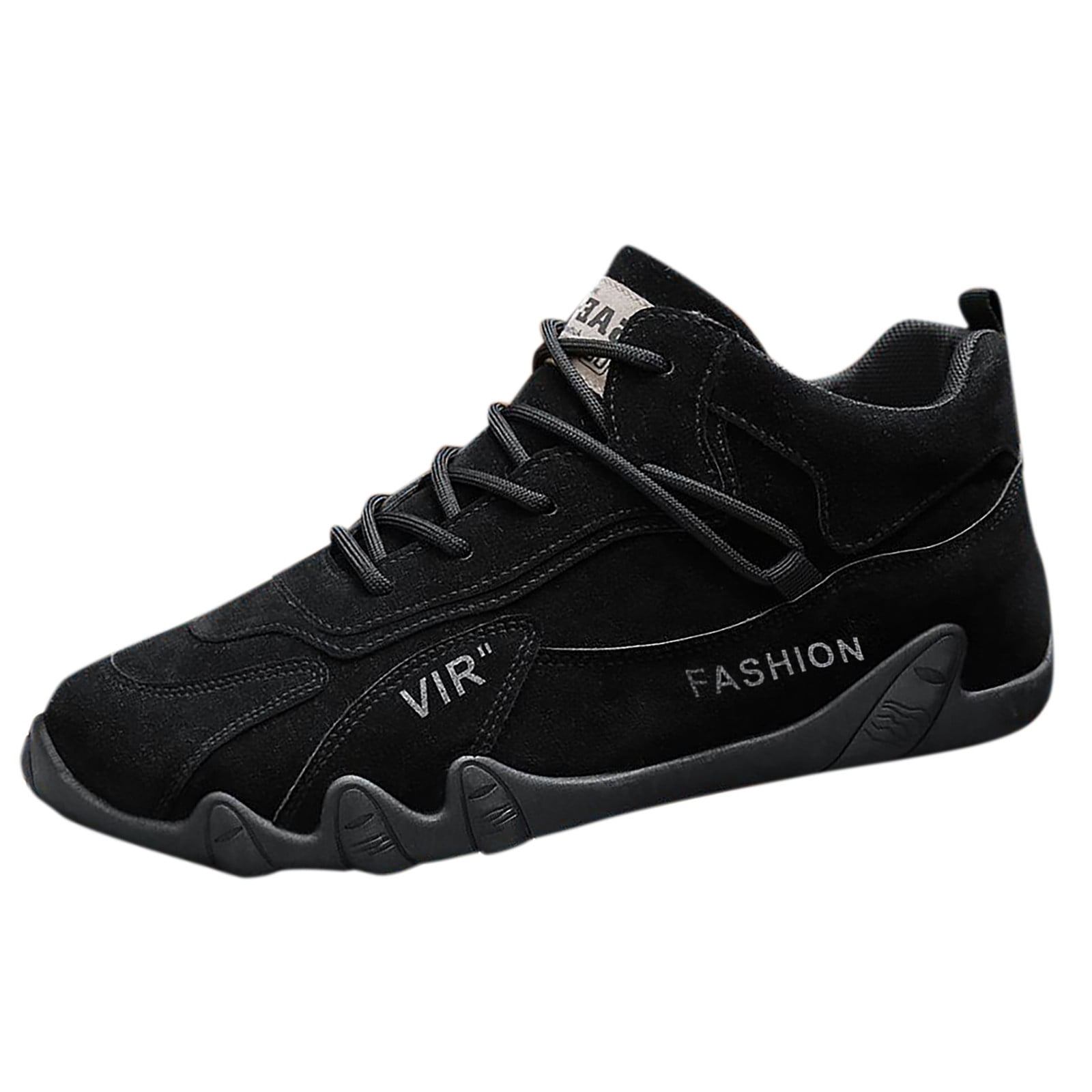 CBGELRT Shoes for Men Daily Men's Sneakers Mens Walking Shoes Wide Width Sports Shoes for Men Popular Labor Work Shoes Wear High Top Board Shoes Casual Leisure Shoes Male Black 40