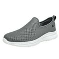 thumbnail image 1 of CBGELRT Shoes for Men Fashion Men's Sneakers Slip On Shoes Men Fashion Summer Men Sneakers Mesh Breathable Flat Lightweight Comfortable Casual Male Gray 41, 1 of 9