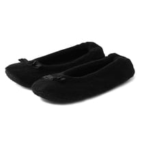 Keyela Women's Memory Foam Ballet Slippers – Fuzzy Faux Fur Indoor House Shoes With Non-Skid Soles