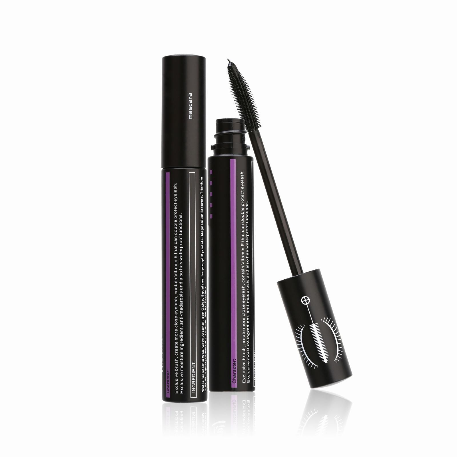CBGELRT Telescopic Mascara Thick Curly Lash Black Mascara Long Lasting