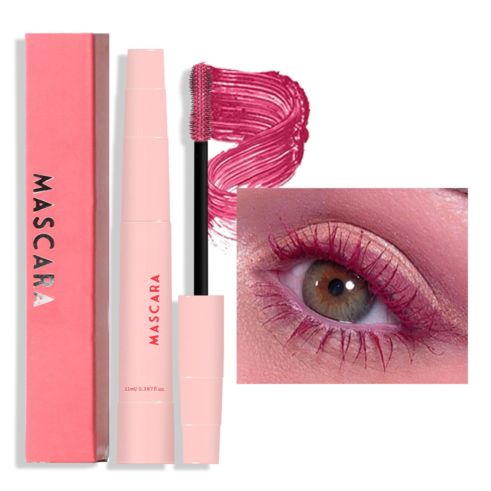 CBGELRT Waterproof Colored Mascara Telescopic Tubing Mascara Black Red