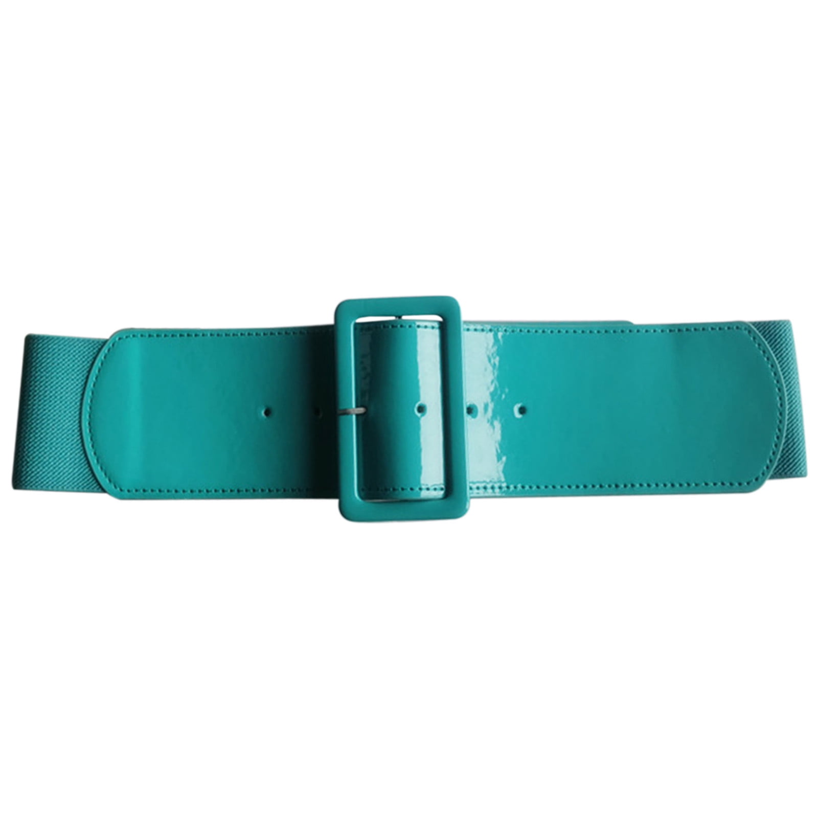 CBGELRT Wide Belts for Women Candy Color Leather Elastic Waist Belt Vintage  Plus Size Stretchy Corset Waistband for Dress, Mint Green 