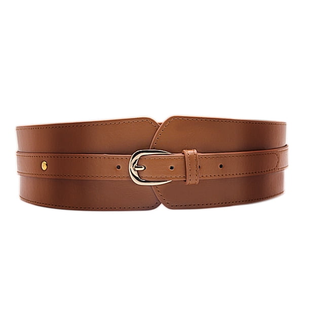 CBGELRT Wide Leather Belts for Women Plus Size Elastic  display picture 1