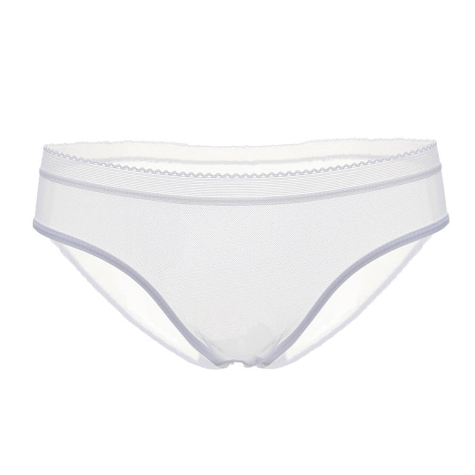 ZMHEGW Womens Underwear Mesh Briefs Hollow Out Lingerie Breathable Comfort  Underpants Transparent Plus Size Women's Panties
