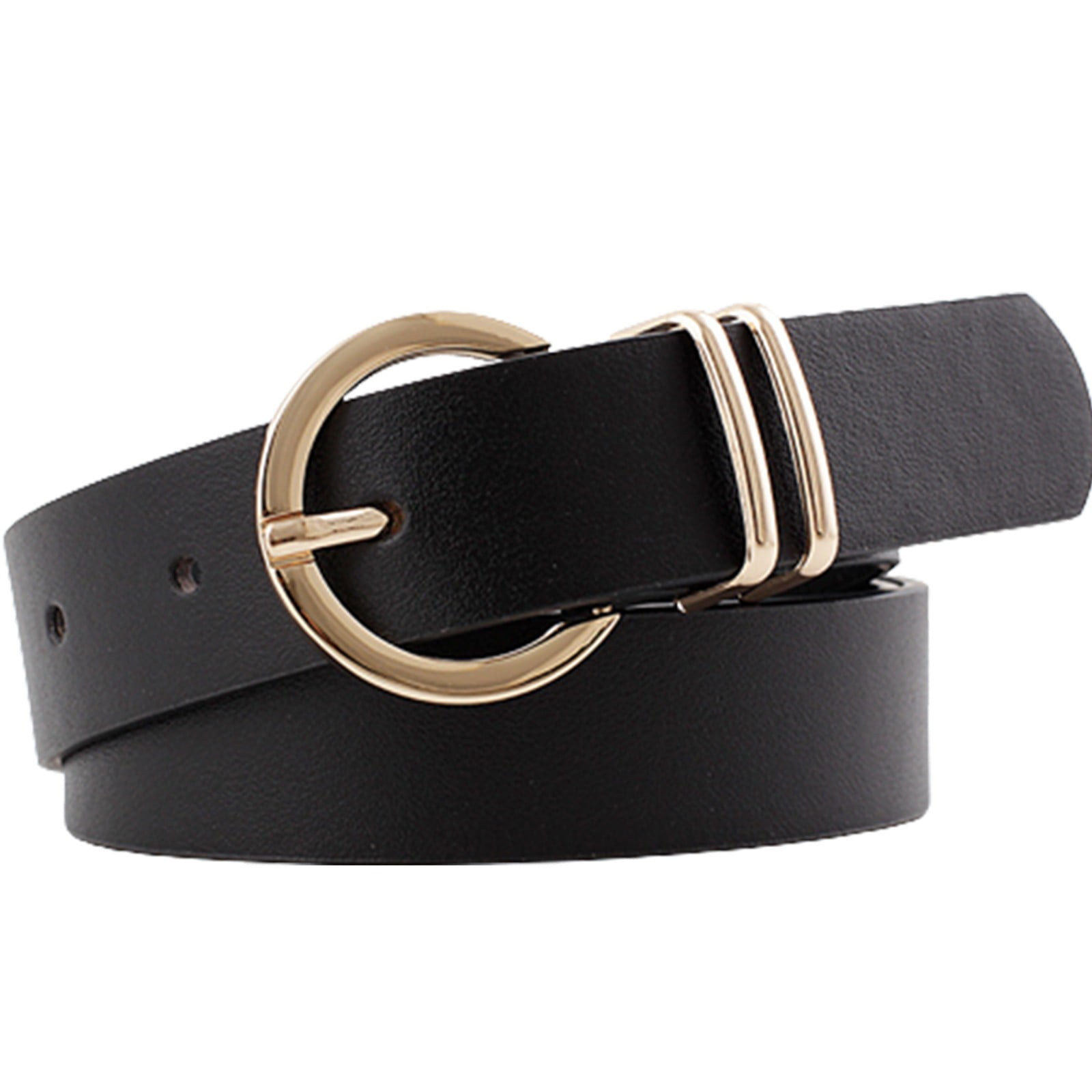 Womens Belts for Jeans, Catelles Genuine Leather Belts for Women, 1.1  Width Womens Belt with Gold Buckle for Pants Dress (XS Pant Size 0-2,  Black) : : Clothing, Shoes & Accessories