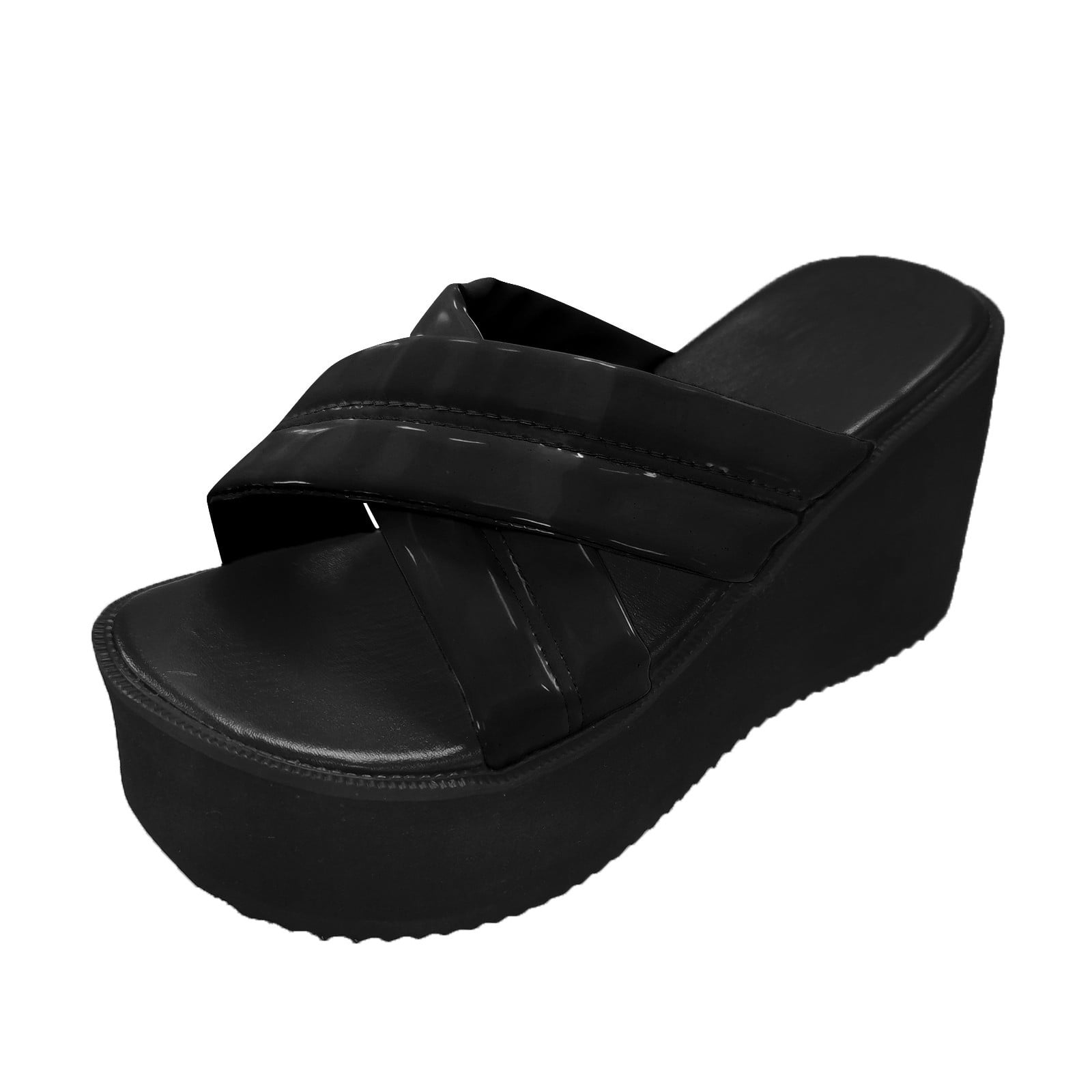CBGELRT Womens Sandals Black Sandals for Women Arch Fit Women Sandals