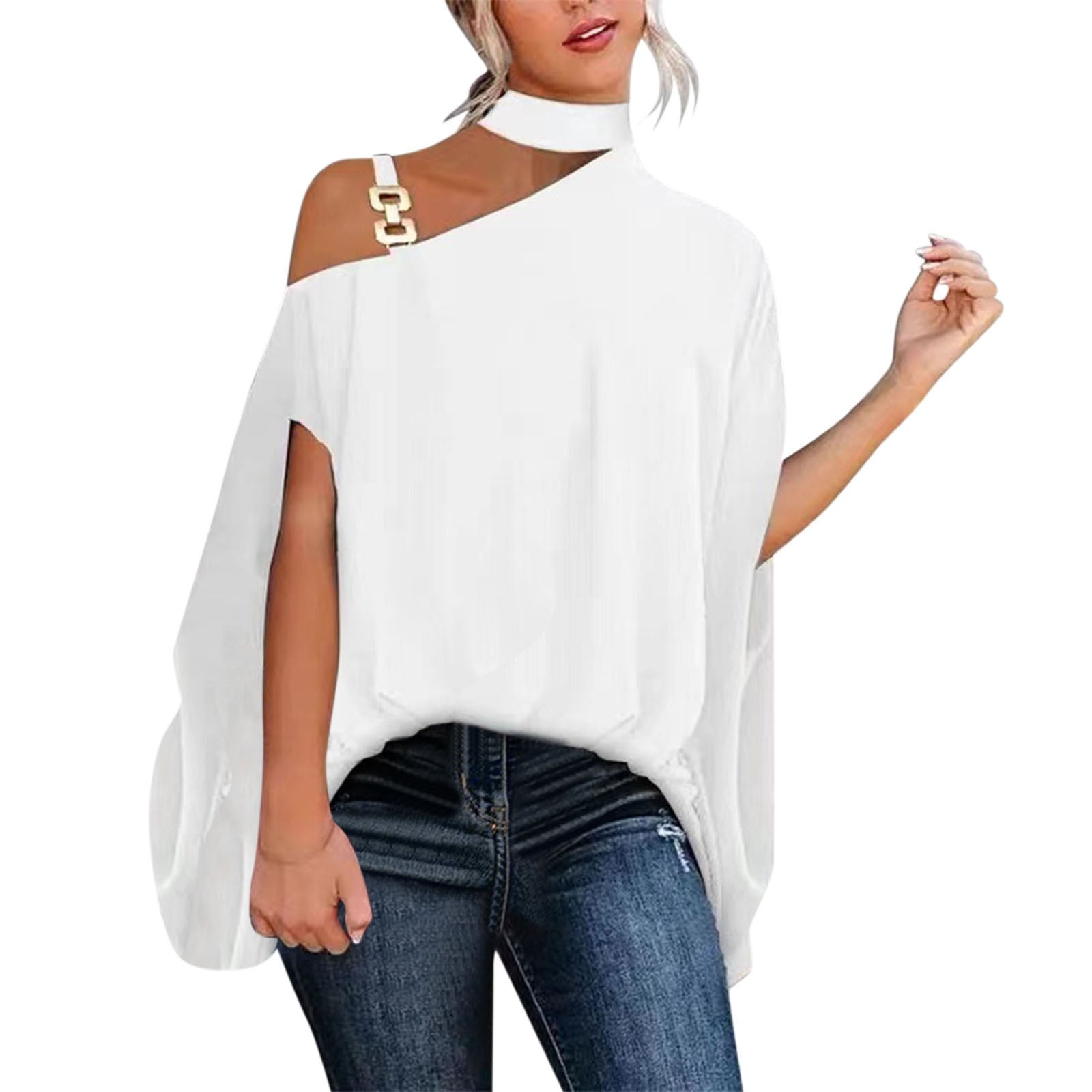 Off the shoulder white shirt 2025
