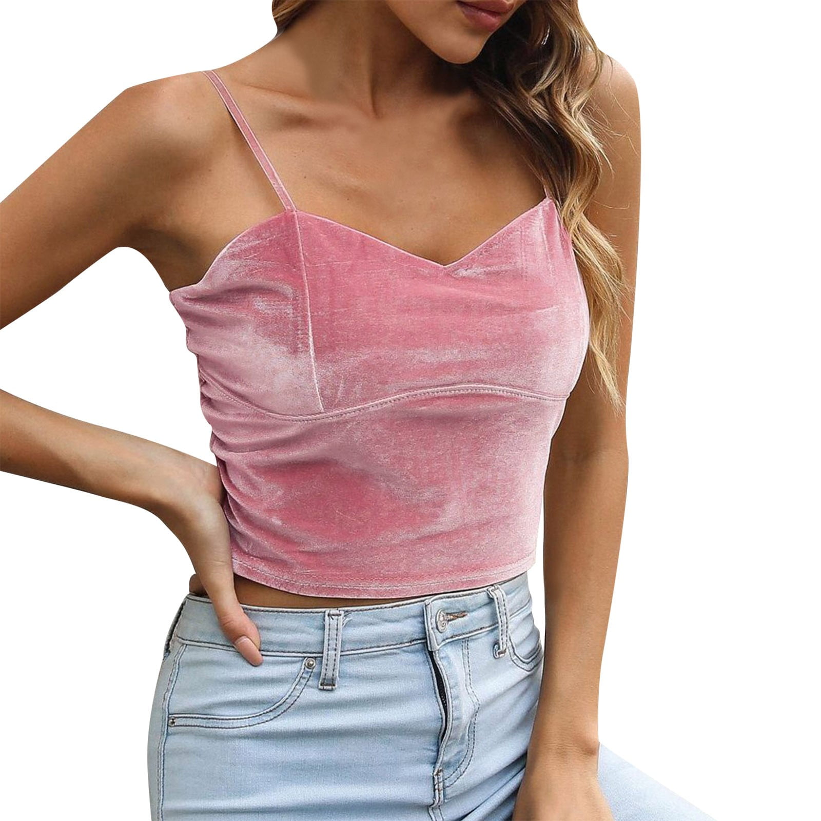 velvet tank top women's