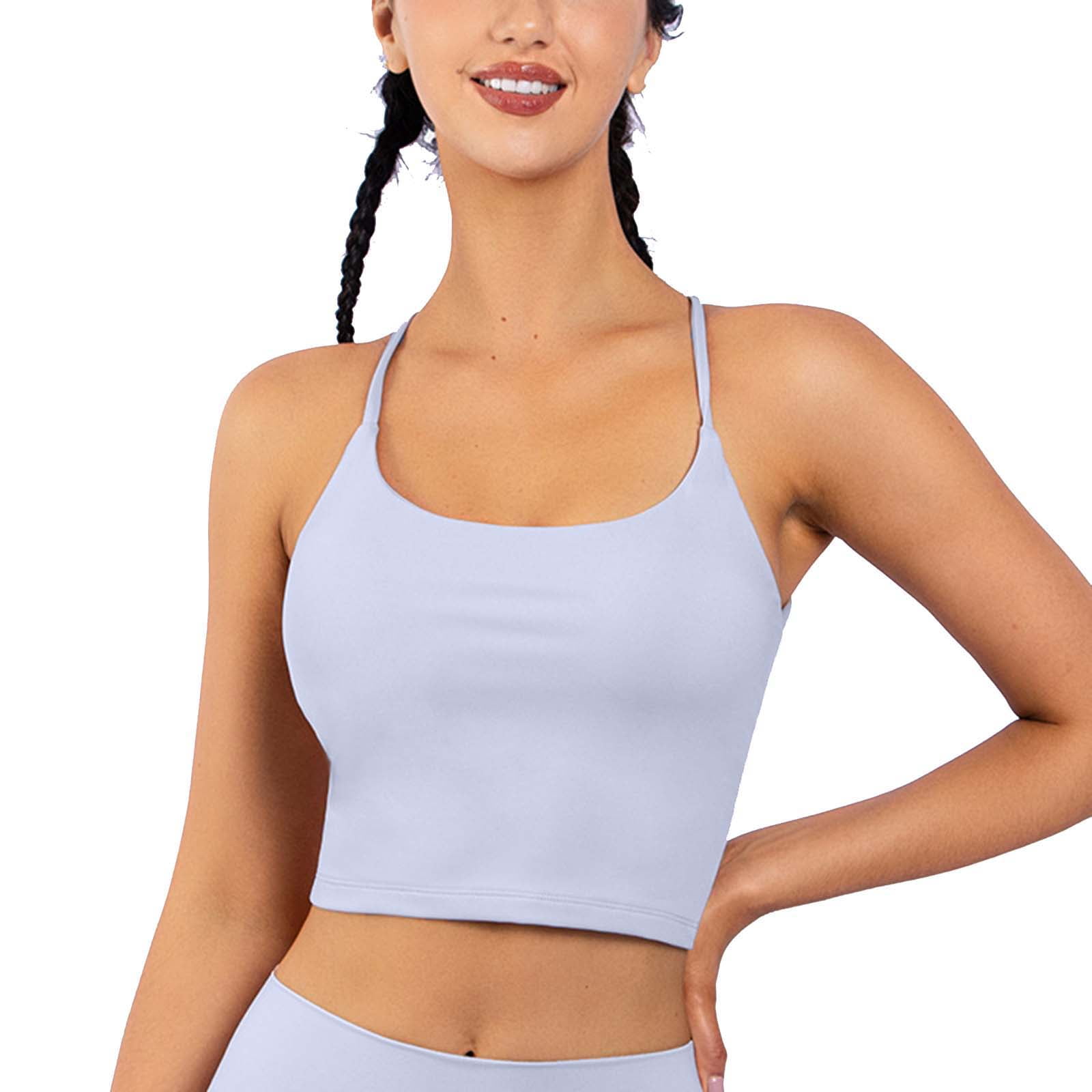  Intimates & Sleepwear, Aoxjox Womens Workout Sports Bras Fitness  Square Neck Balcony Open Back Bra