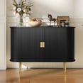 thumbnail image 1 of CBJCBJ 47" Sideboard Buffet Cabinet with Storage, Modern Accent Cabinet for Dining Room,Black, 1 of 6