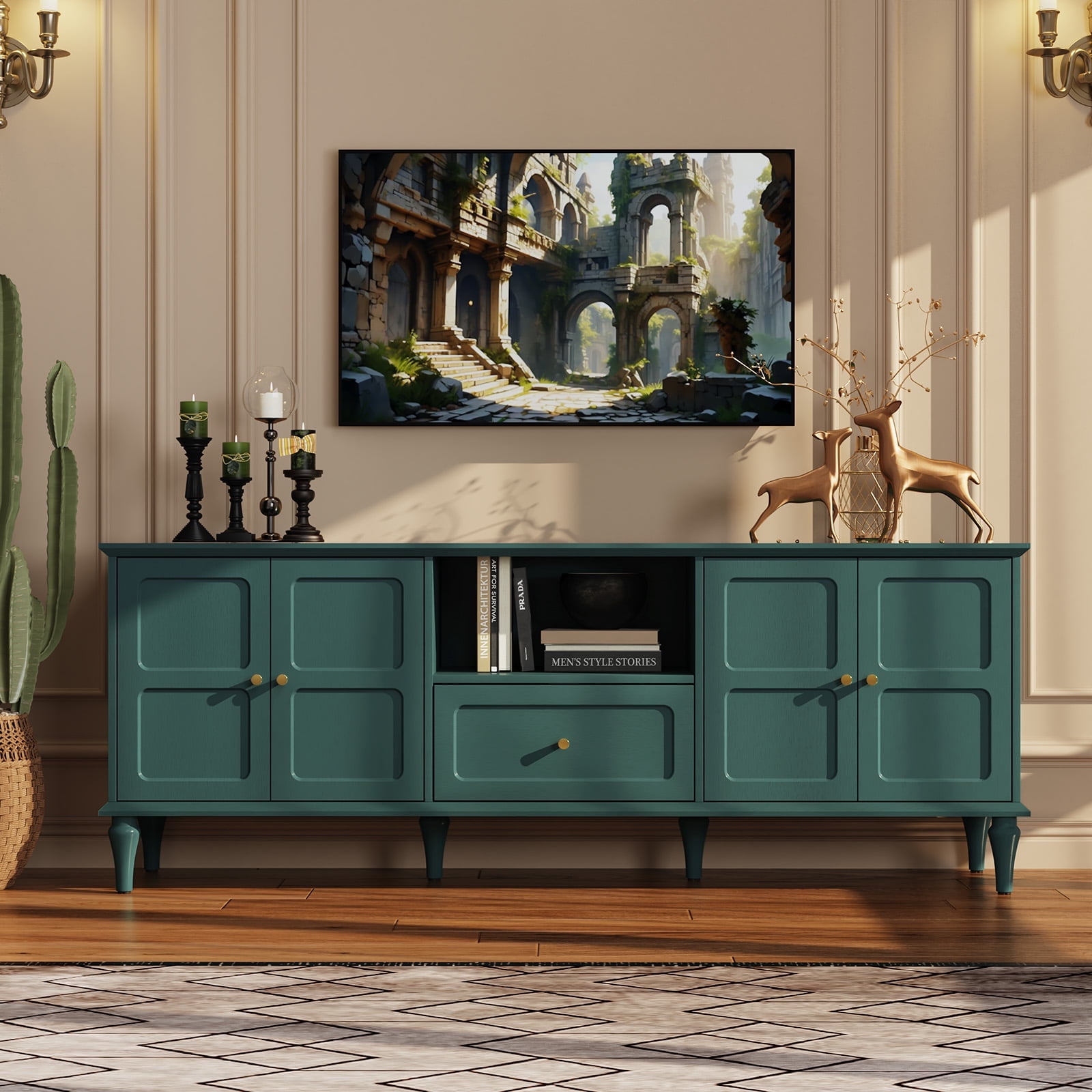 Emerald Green Tv Stand