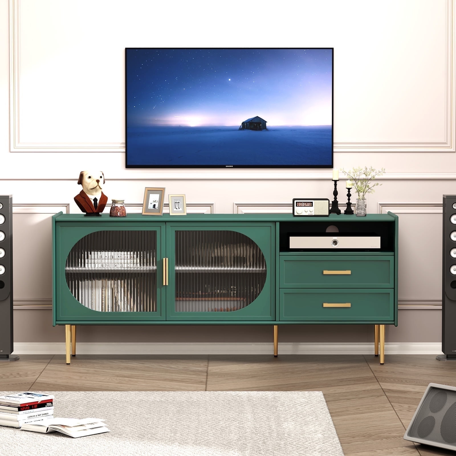 Emerald Green Tv Stand
