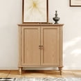 thumbnail image 1 of CBJCBJ Retro 34" Sideboard Buffet Cabinet with Storage, Accent Cabinet for Dining Room, Living Room,Wood, 1 of 13