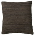 thumbnail image 1 of CBK Leather Brown And Black Leather Chindi Floor Pillow 159601, 1 of 1