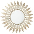 thumbnail image 1 of CBK Metal Distressed Ivory and Gold Leaf Wall Mirror 158228, 1 of 1