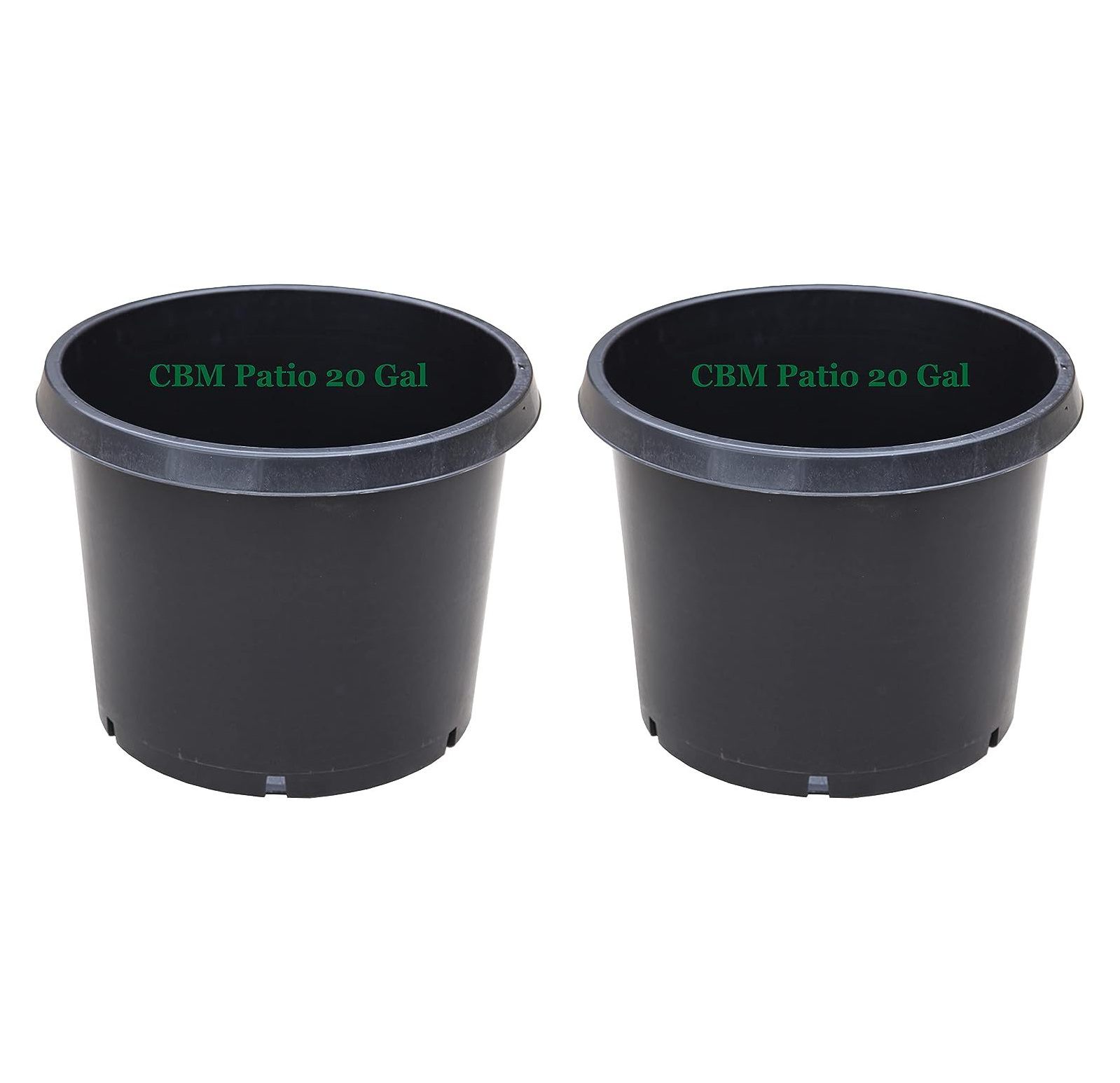 CBM 220 Gallon Premium Black Plastic Nursery Plant Container Garden