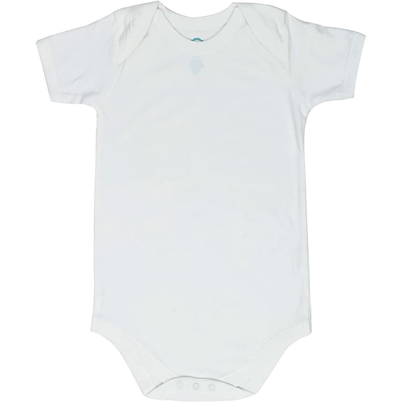 CBObaby Adaptive Short Sleeve Envelope Neck Bodysuit, Kids & Teens Special Needs, White 7