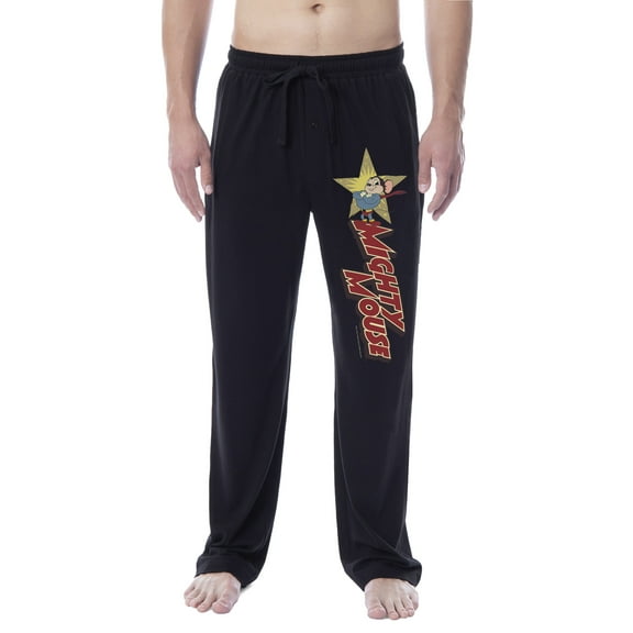 CBS Mens' Mighty Mouse TV Show Sleep Pajama Pants Loungewear