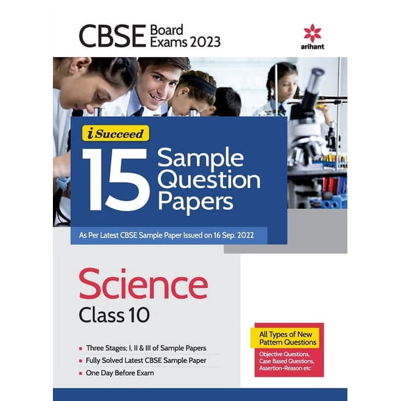 CBSE BOARD Exam 2023 - I-Succeed 15 Sample Question Papers Science Class 10, (Paperback)