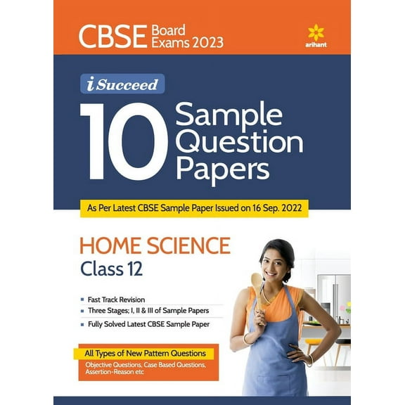 CBSE Board Exam 2023 I Succeed 10 Sample Question Paper HOME SCIENCE Class 12, (Paperback)