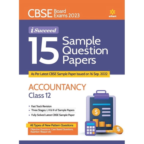 CBSE Board Exam 2023 I Succeed 15 Sample Question Papers Accountancy Class 12, (Paperback)