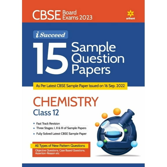 CBSE Board Exams 2023 I-Succeed 15 Sample Question Papers CHEMISTRY Class 12th, (Paperback)