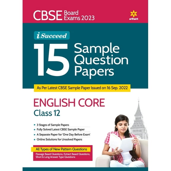 CBSE Board Exams 2023 I-Succeed 15 Sample Question Papers ENGLISH CORE Class 12th, (Paperback)