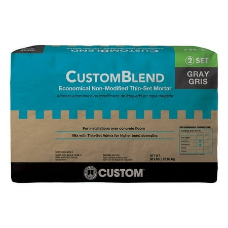 Custom Building Products Custom Blend Thin-Set Mortar - Gray - 50 lbs