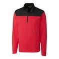 thumbnail image 1 of CBUK by Cutter & Buck Men's Long Sleeve Sky Ridge Half Zip Overknit Pullover, 1 of 2