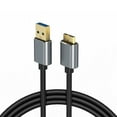 thumbnail image 1 of CBUS 5ft External Hard Drive Cable - USB 3.2 Gen 1 Cable Micro B to USB-A 3.0 Cable Compatible with WD My Passport, LaCie, Seagate, Transcend StoreJet, 1 of 5