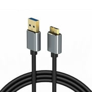 CBUS 5ft External Hard Drive Cable - USB 3.2 Gen 1 Cable Micro B to USB-A 3.0 Cable Compatible with WD My Passport, LaCie, Seagate, Transcend StoreJet