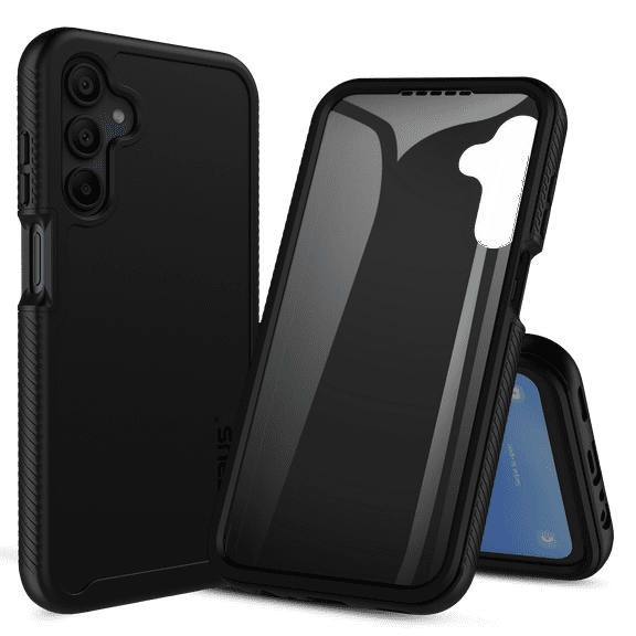 CBUS Heavy-Duty Phone Case with Built-in Screen Protector for Samsung Galaxy A15 5G - Black