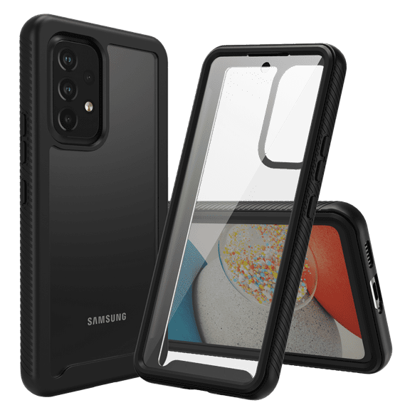 CBUS Heavy-Duty Phone Case with Built-in Screen Protector for Samsung Galaxy A53 5G (Black)