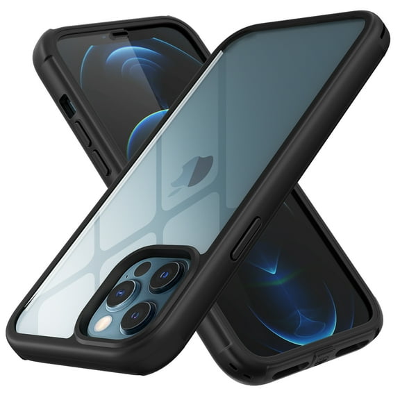 CBUS Heavy-Duty Phone Case with Built-in Screen Protector for iphone 12 Pro Max (Black)