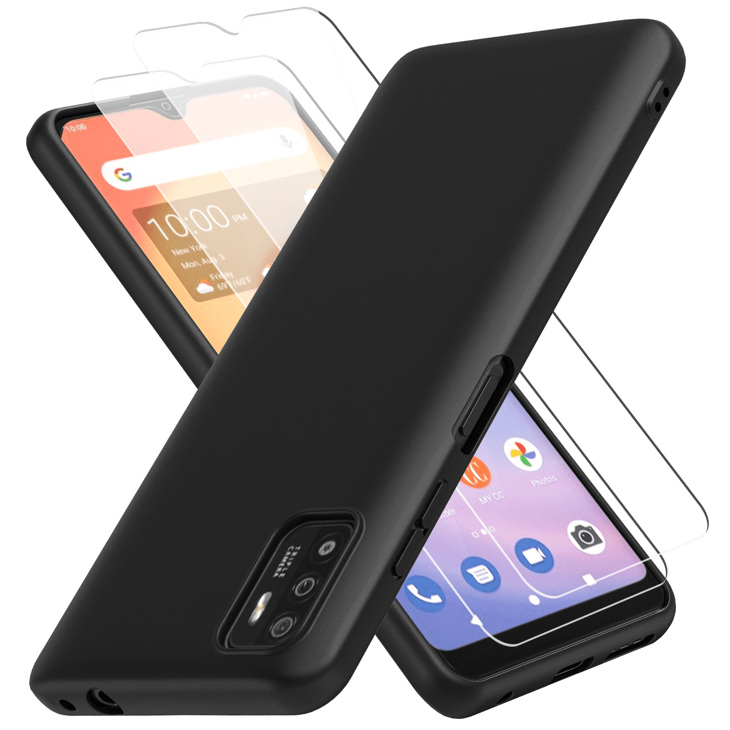 CBUS Silicone FlexGel Case + 2X Glass Screen Protectors for Consumer