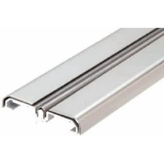 CBW Doors CBW Metal Bottom Track for Rolling Sliding Doors 95 Inch (Polished Stainless Steel)