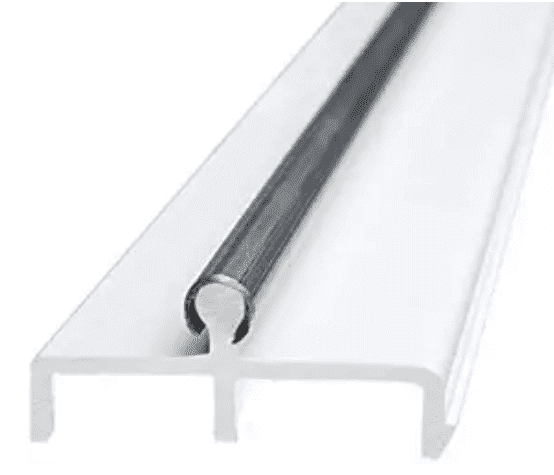 72 Inch White Vinyl Sliding Glass Door Track