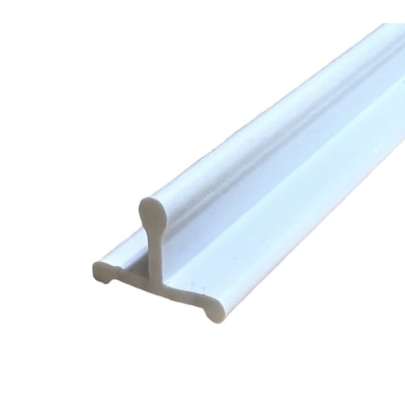 CBW DOORS KC-FLAT VINYL White Vinyl Sliding Door Track, 72 Inches - Pack of 1